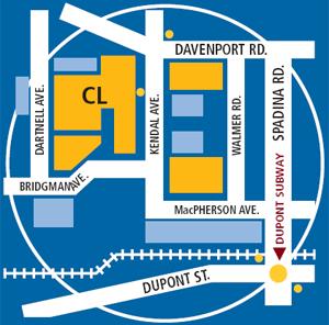 Casa Loma Campus map160 Kendal AvenueAthletic Centre - Basement, C Building