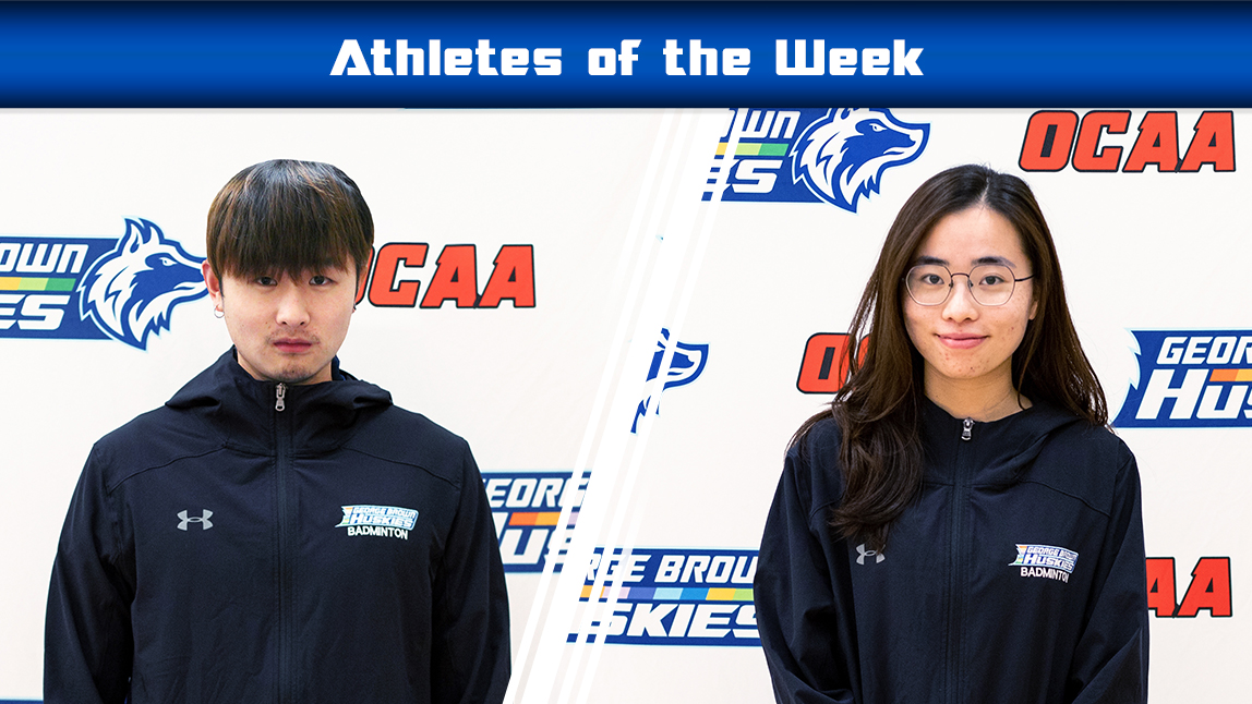 Week 11 athletes of the week Ace Zeng and Anh Hoang