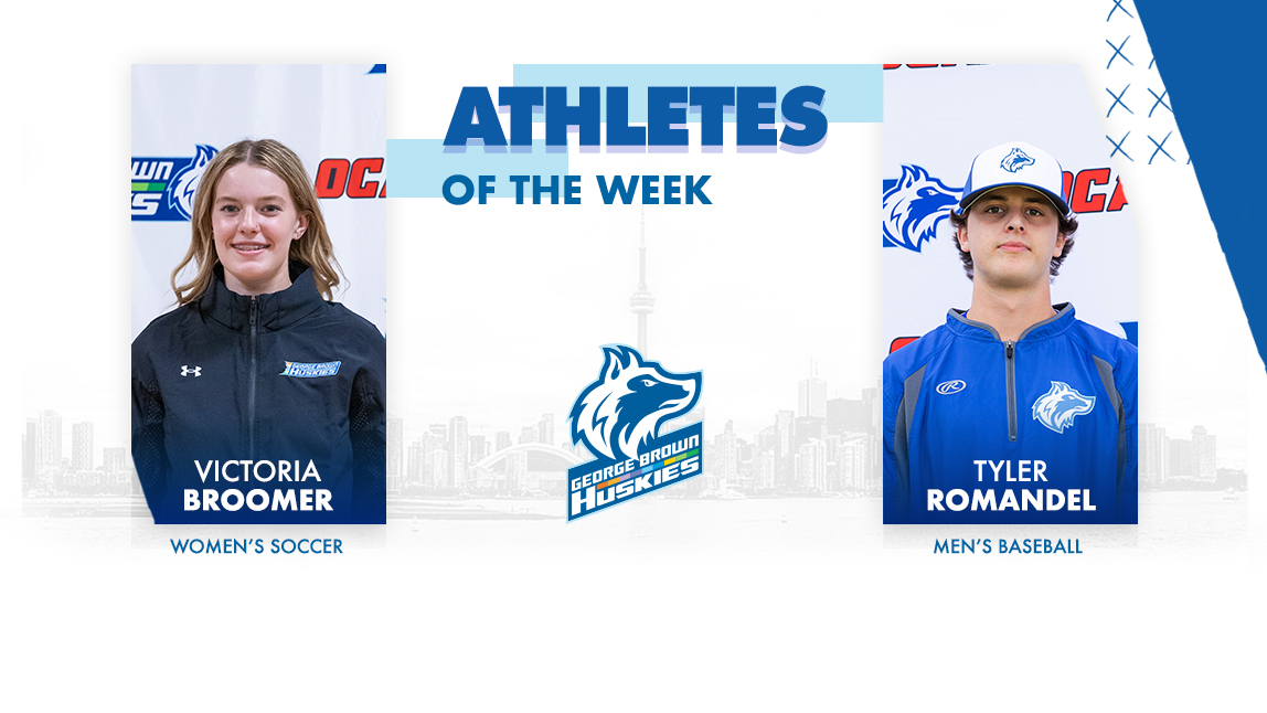 Athletes of the Week; Victoria Broomer women's soccer, and Tyler Romandel men's baseball