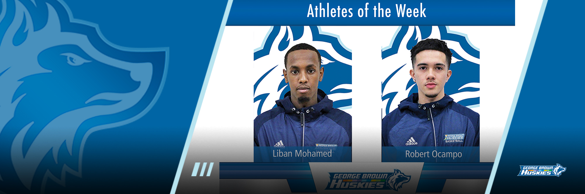 LIBAN MOHAMED, ROBERT OCAMPO STAR AT WEST/WEST CLASSIC TO EARN HUSKIES ATHLETE OF THE WEEK HONOURS