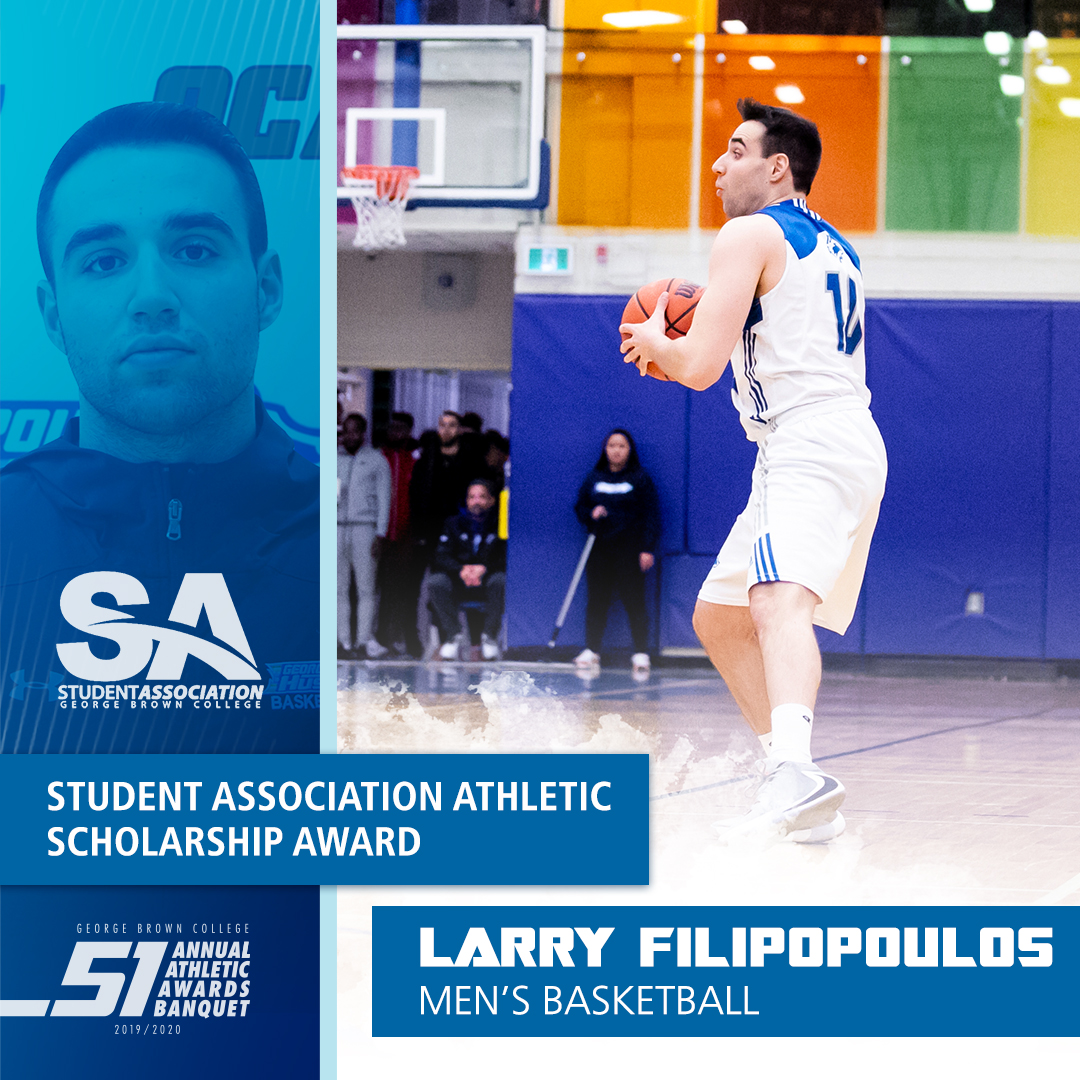 Student associationathletic scholarship awardlarry filipopoulosmens basketball