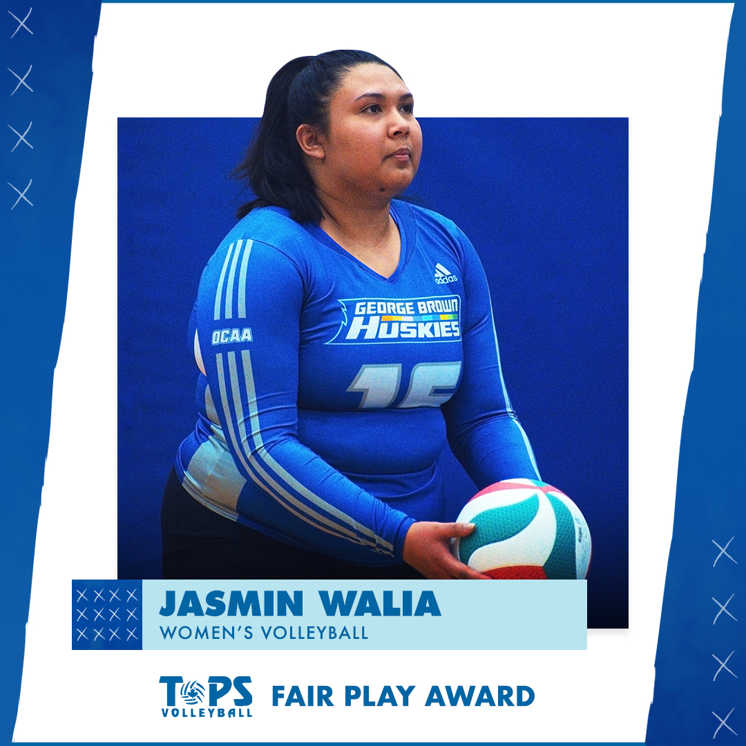 volleyballJasmin Walia TOPS Volleyball fair play award