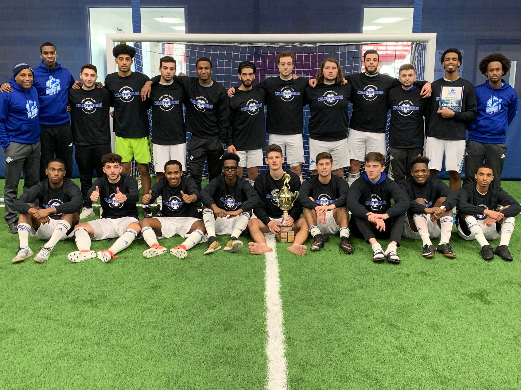 MEN'S INDOOR SOCCER PITCH SHUTOUT IN CLAIMING THIRD STRAIGHT HUSKIES INDOOR SOCCER TITLE