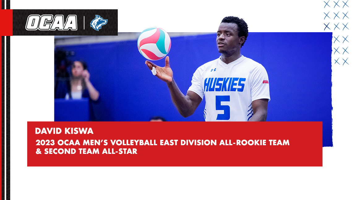 David Kiswa 2023 ocaa men's volleyball east division all rookie team and second team all-star